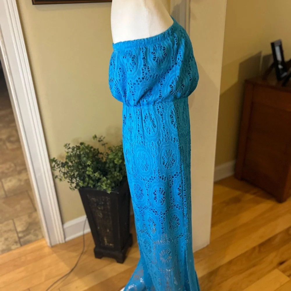 Lilly Pulitzer Emmett Women’s Strapless Dress in Blue - Picture 8 of 14